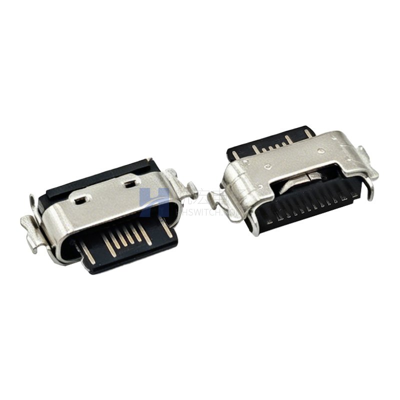 TYPE-C母座 单排16P 沉板1.6 电路A型