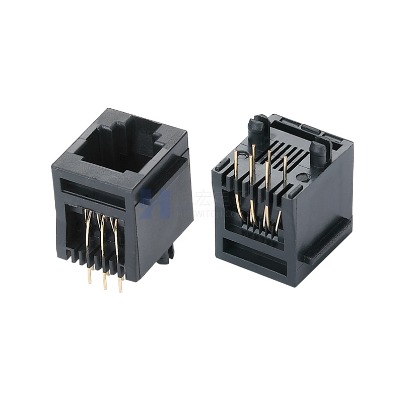 立式网口连接器RJ45 6P6C 有