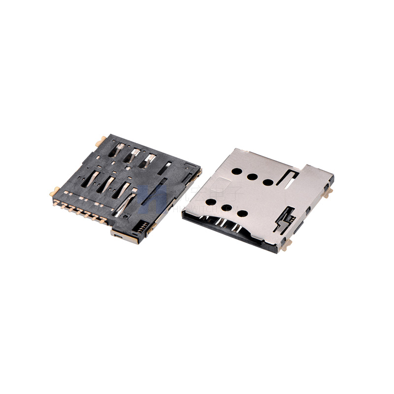 MIRCO-SIM 卡座PUSH1.35带CD