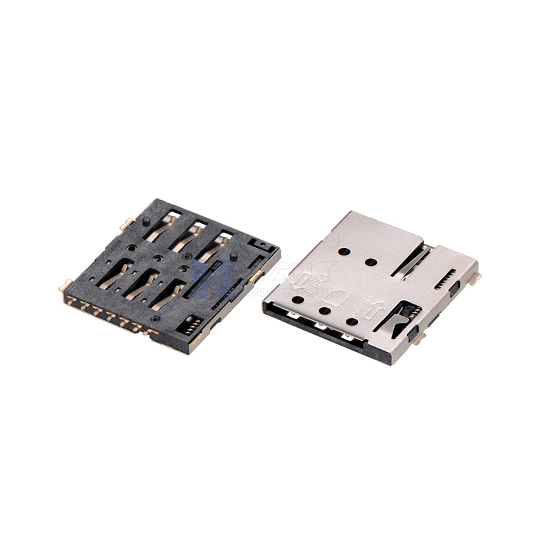 NANO-SIM 卡座PUSH 1.37H带CD
