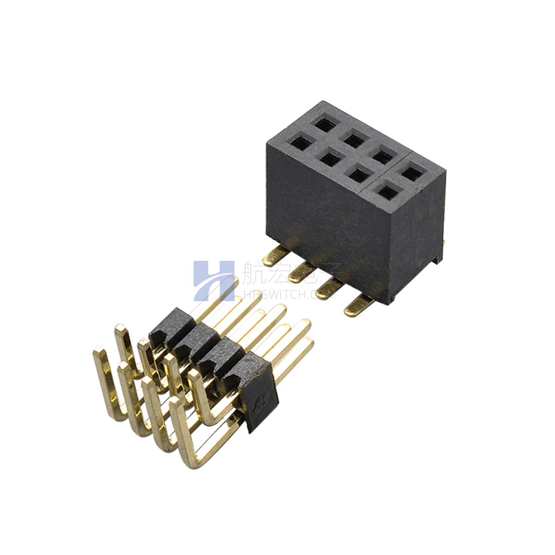 1.27间距双排DIP/SMT板对板连接器