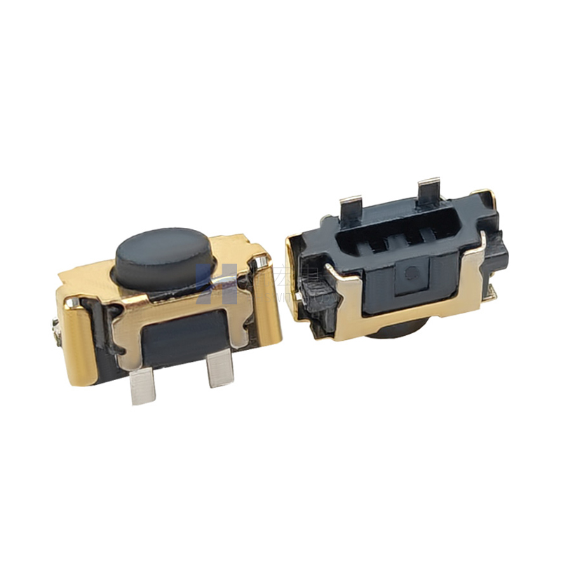 贴片轻触开关2.2X4.5X2.6H 镀金 高寿命卧式侧按